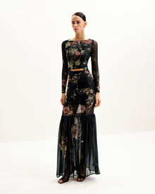 Alicia Printed Mesh Dress - Multicolor