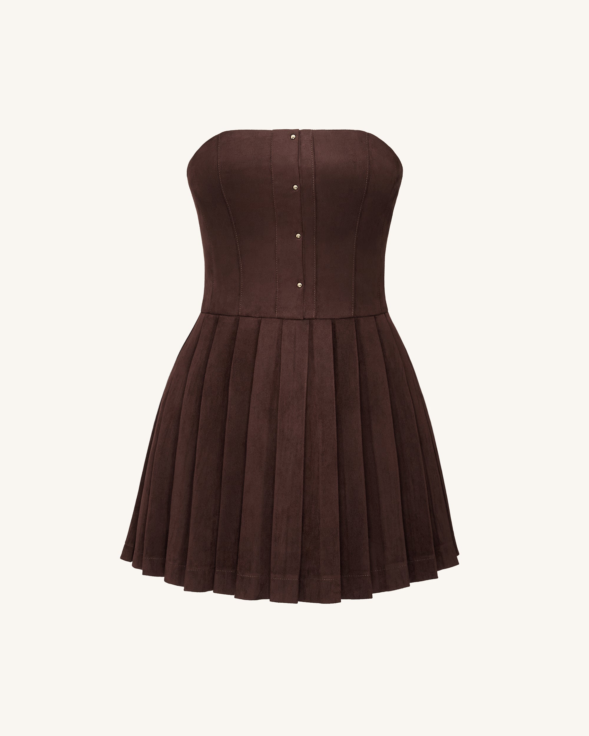 Ellie Pleated Velvet Dress - Chocolate Brown | JW PEI Ellie Pleated Velvet Dress - Chocolate Brown | JW PEI