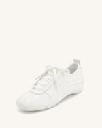 Ferne Streamlined Lustrous Sneakers  - White