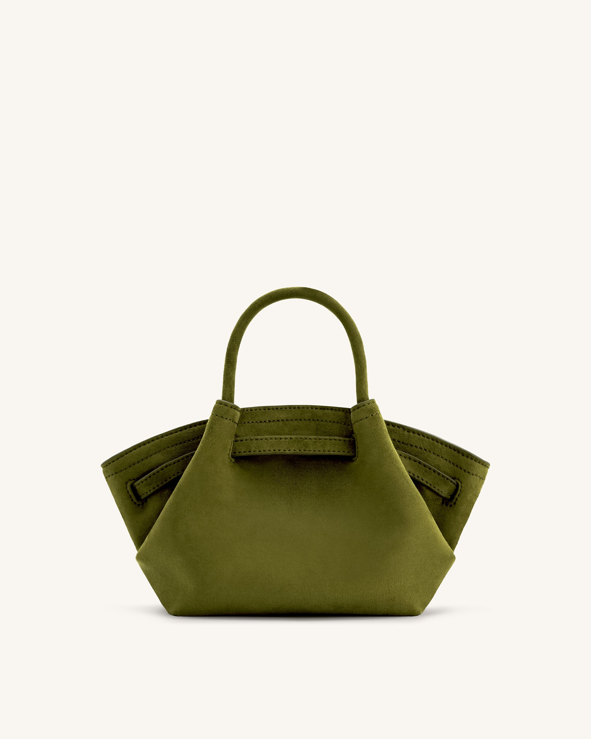 Hana Mini Faux Suede Tote Bag - Dark Olive | JW PEI Hana Mini Faux Suede Tote Bag - Dark Olive | JW PEI