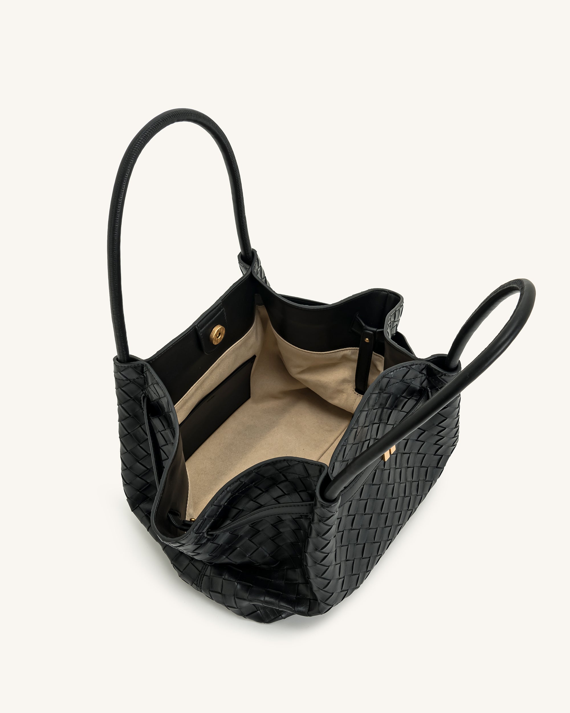 hana Hana Medium Tote Bag - Black Croc | JW PEI
