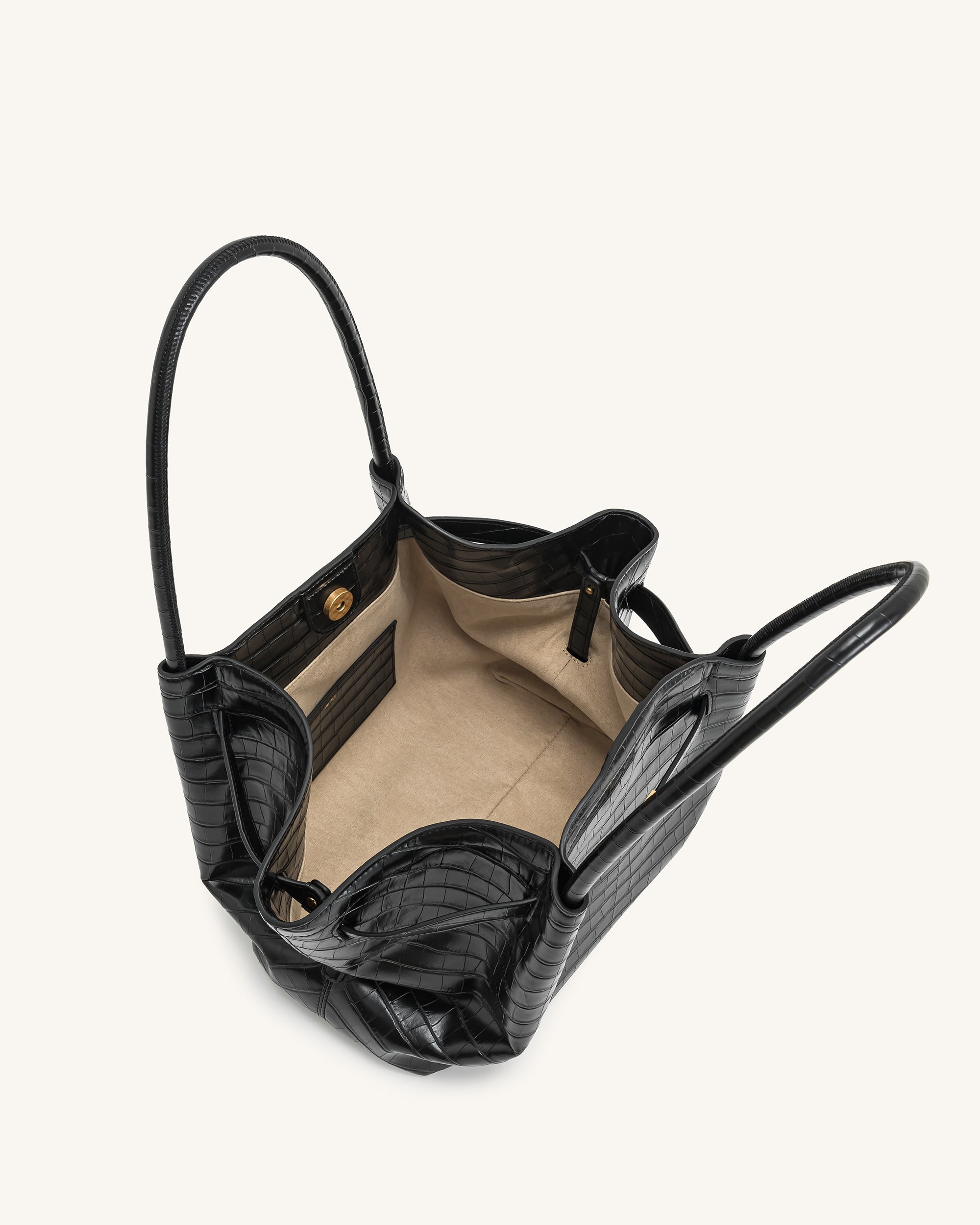 hanaブラック40 Hana Medium Tote Bag - Black Croc | JW PEI