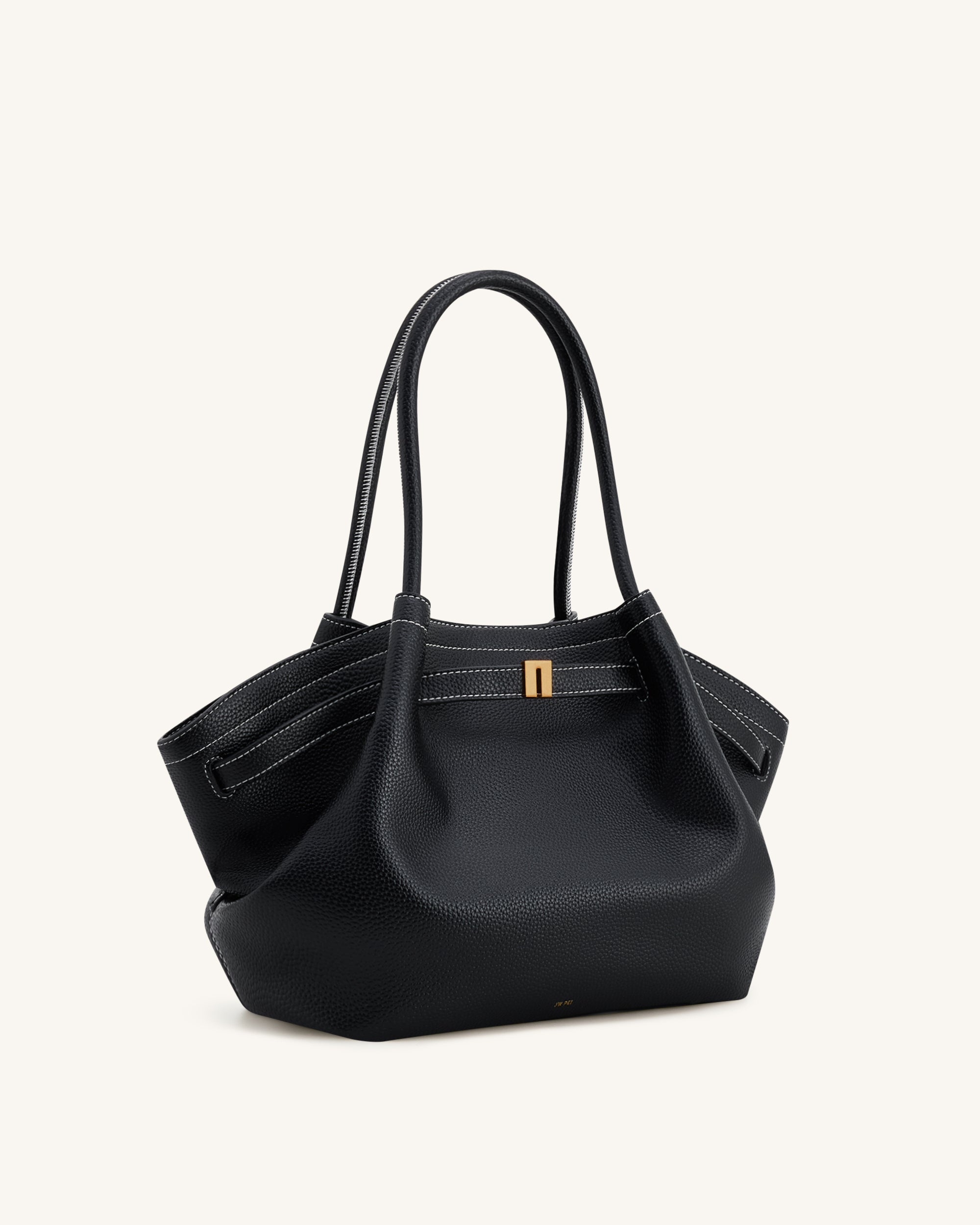 Hana Medium Tote Bag - Black | JW PEI