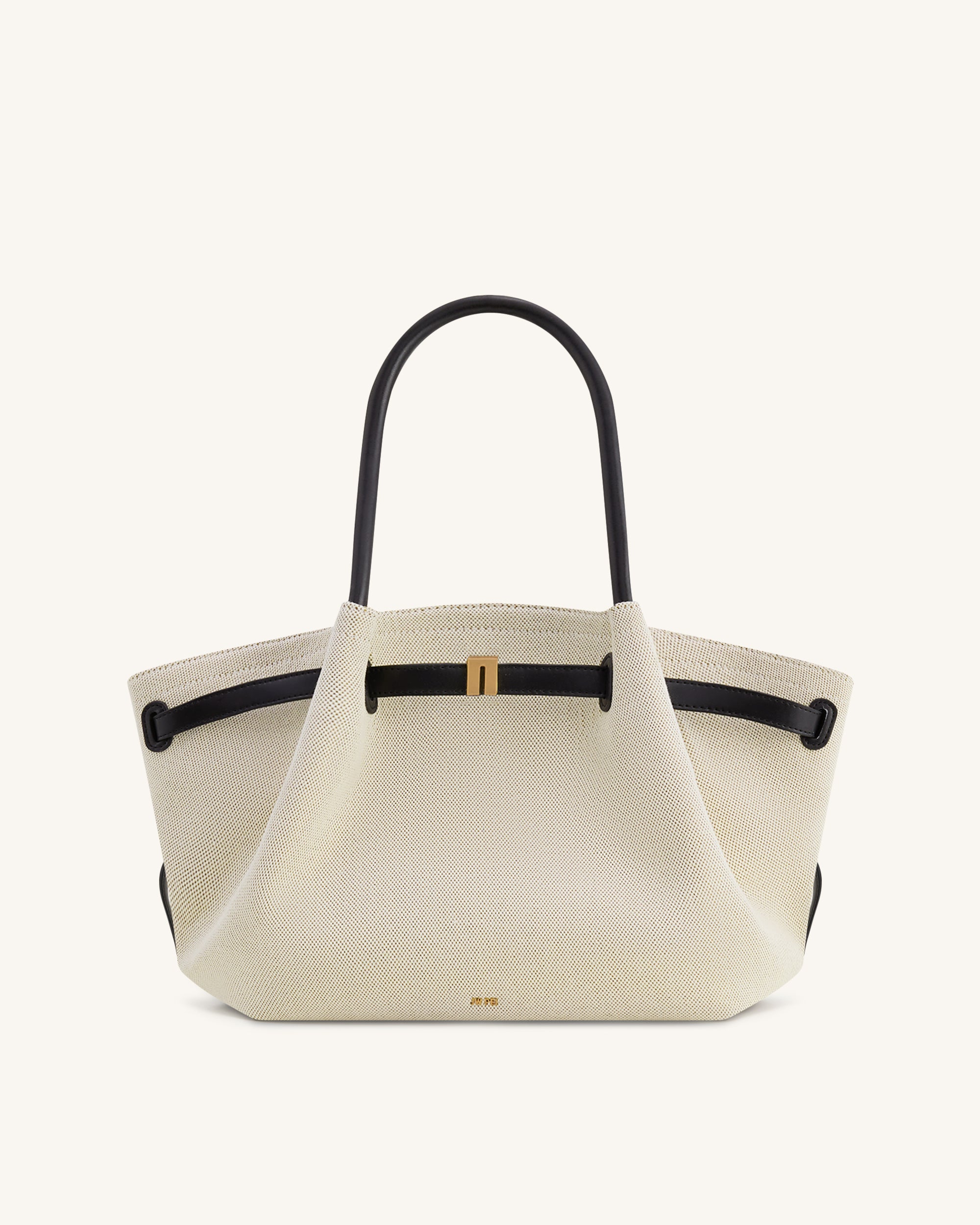 Hana Medium Tote Bag - Black Canvas