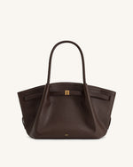 Hana Medium Tote Bag - Dark Brown