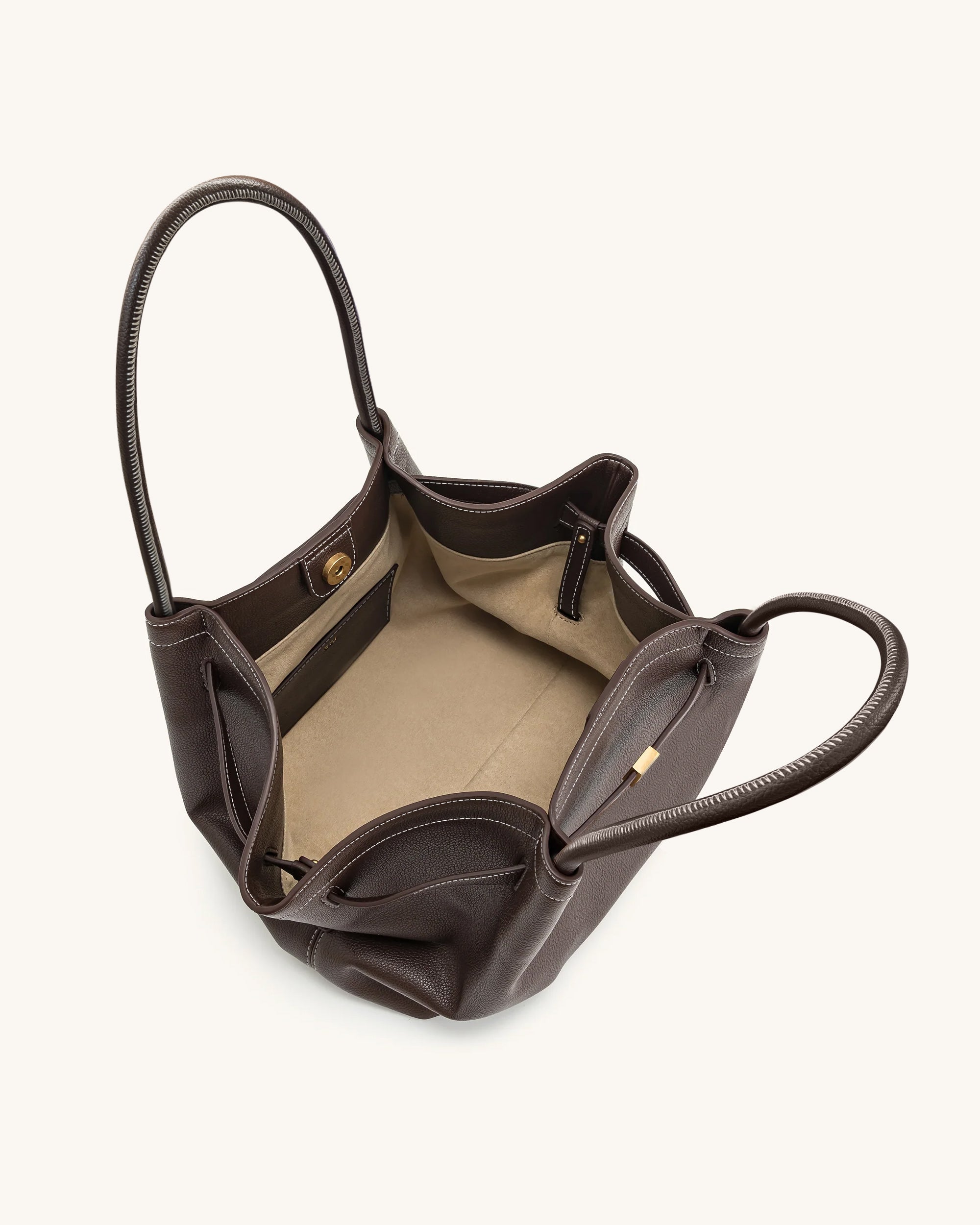 Hana Large Tote Bag - Dark Brown | JW PEI