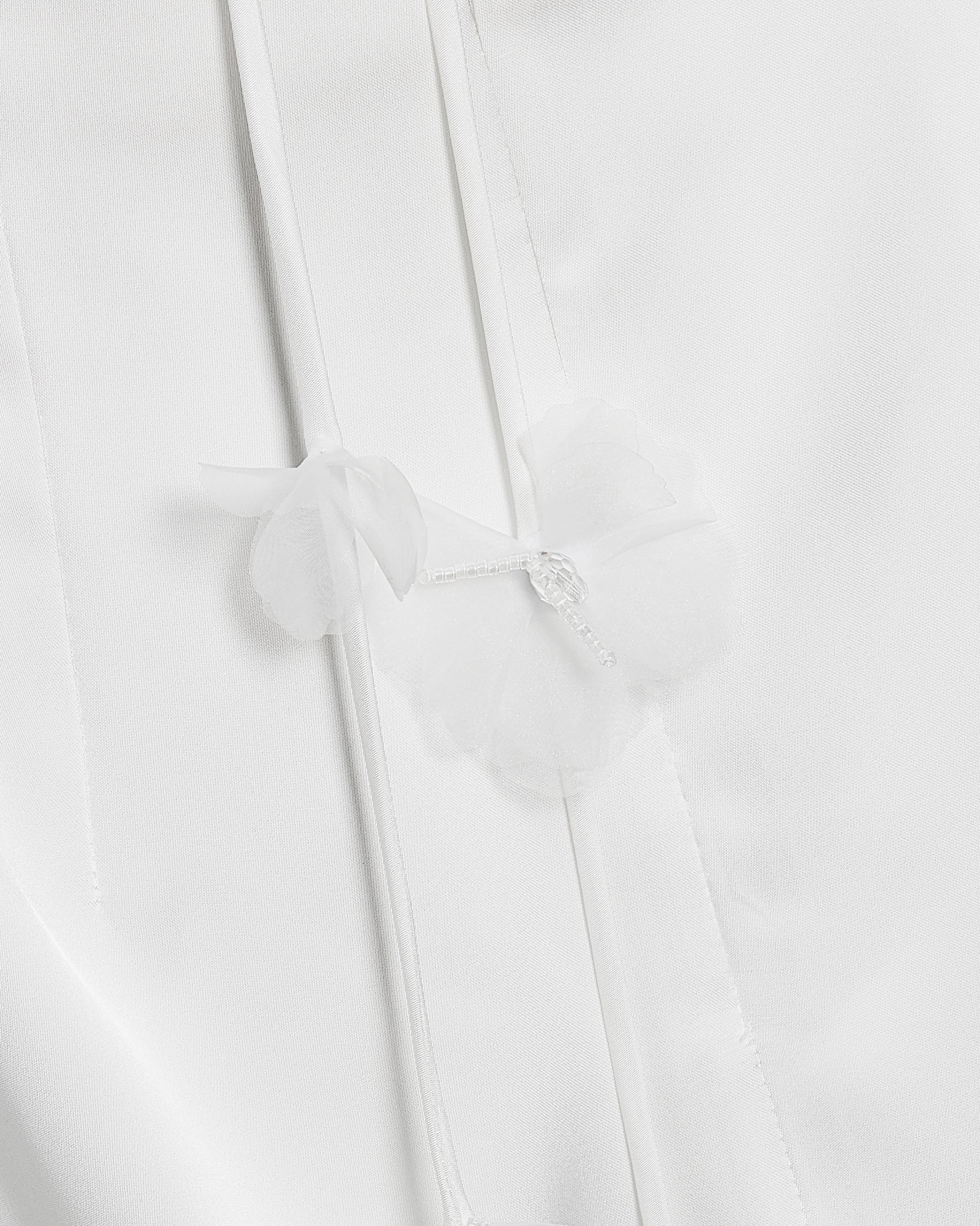 Floral Ruched Halter Mini Dress - White