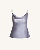 Liquid Satin Cowl Camisole - Silver