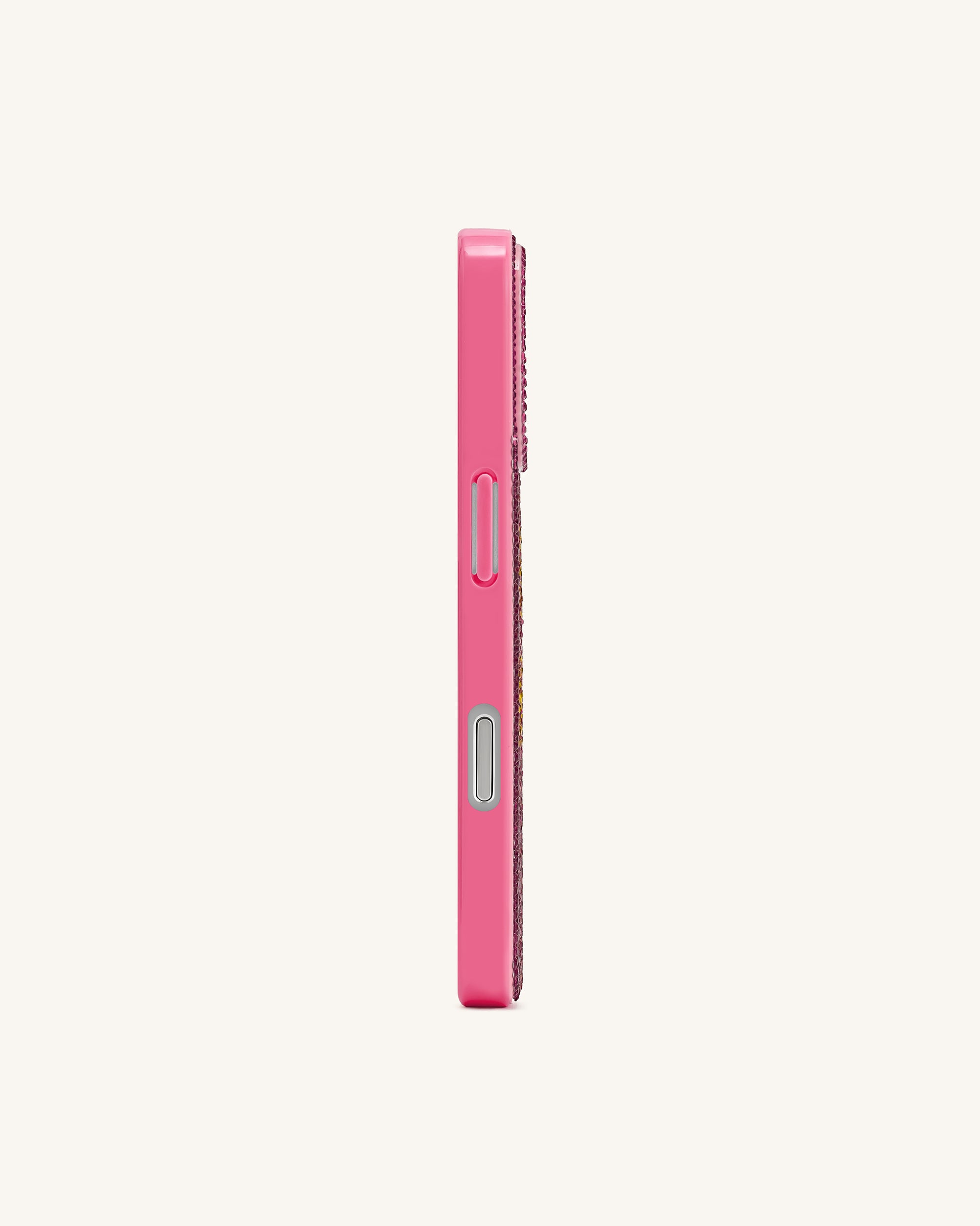 So What Rhinestone Phone Case - Pink