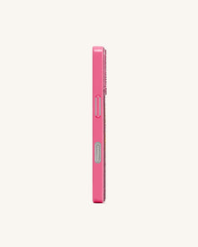 So What Rhinestone Phone Case - Pink