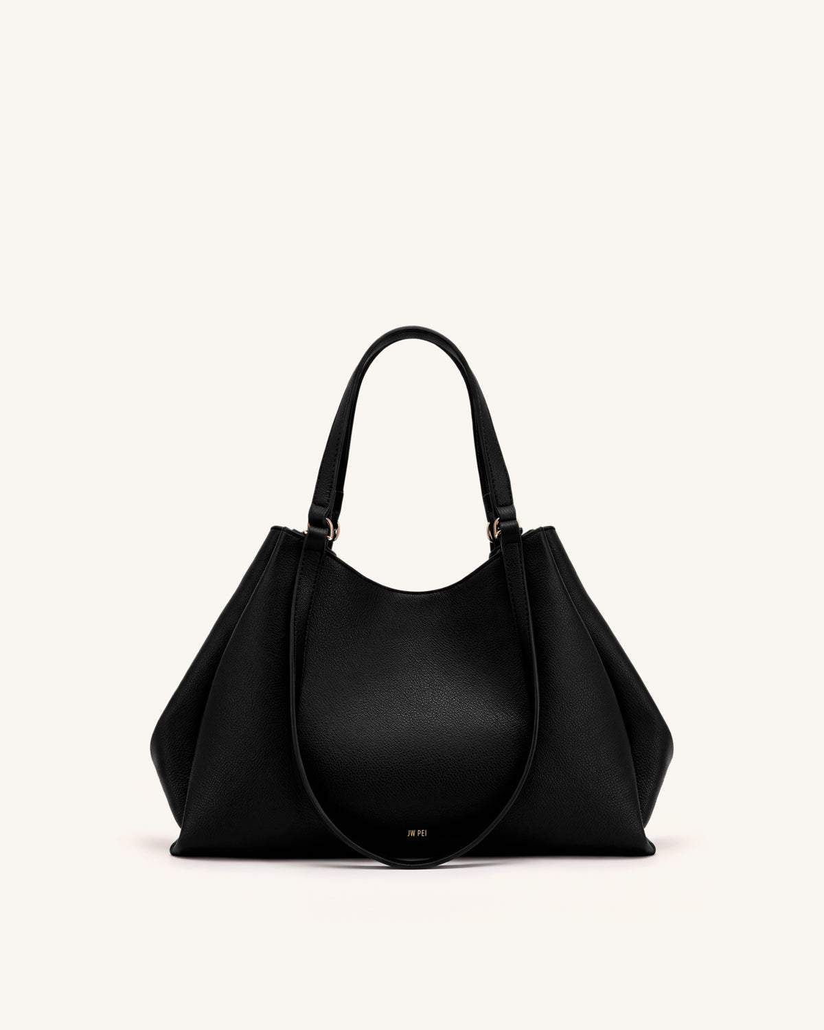 Virelia Double Handle Tote Bag - Black