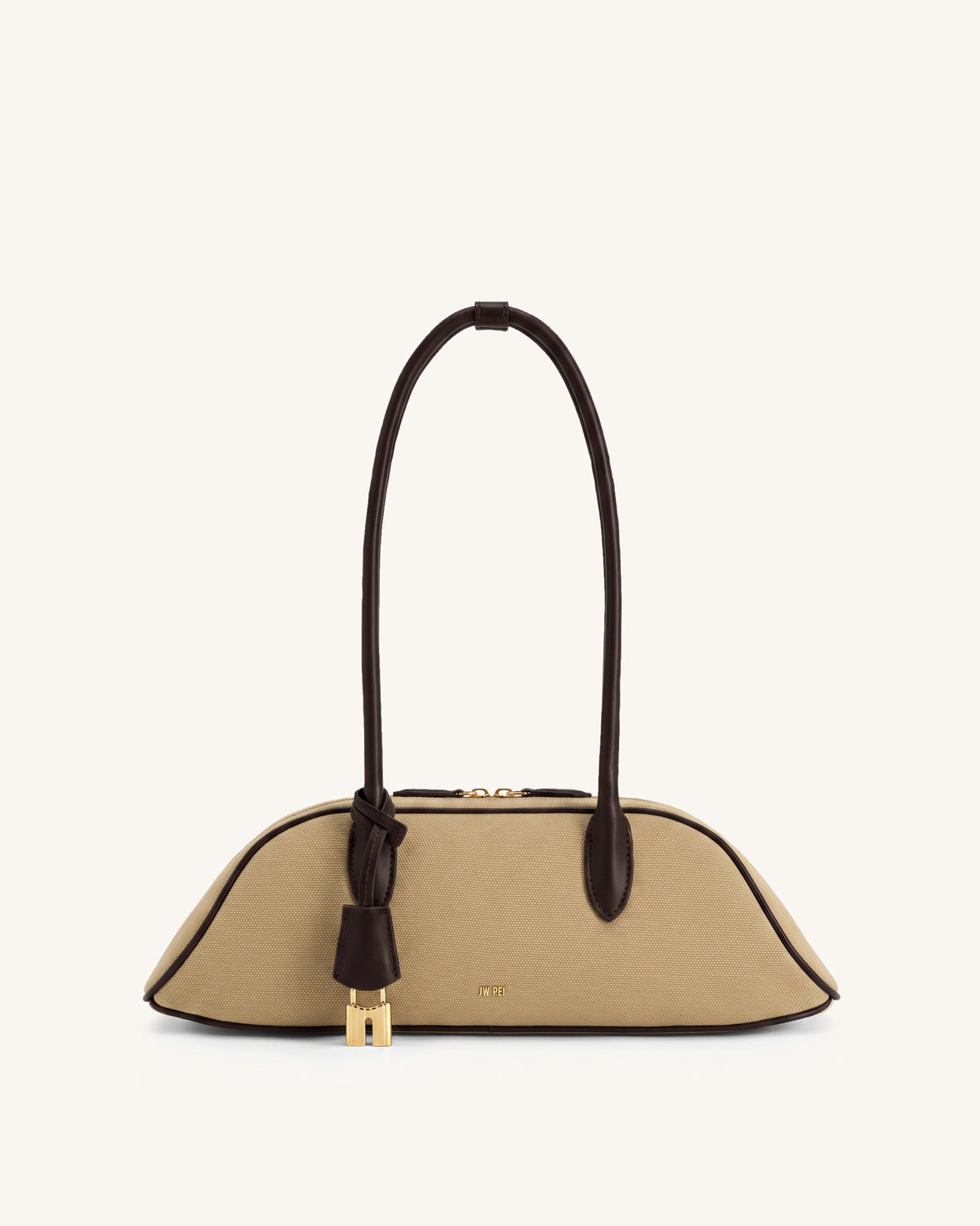 Zora Shoulder Bag - Dark Brown Canvas