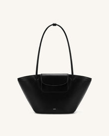 Corinne Pocket Tote Bag - Black