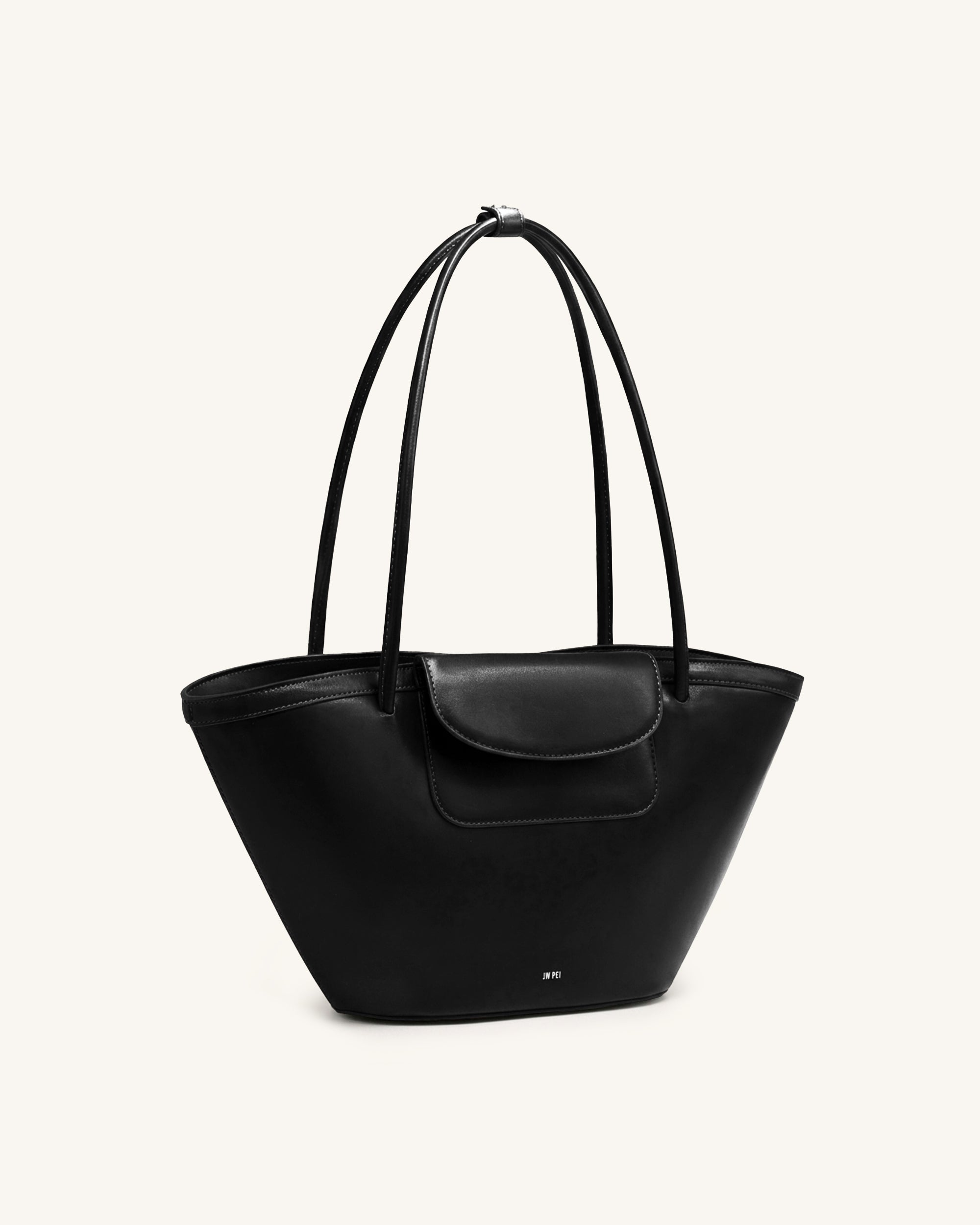 Corinne Pocket Tote Bag - Black