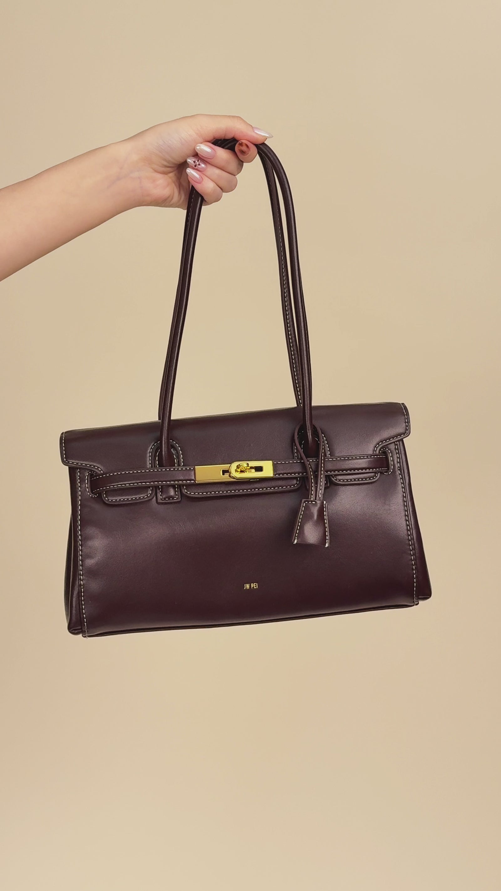 Yara Shoulder Bag - Dark Brown | JW PEI