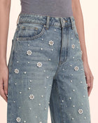 The Meadow Pearl Daisy Barrel Jeans - Clear Sky Thinking