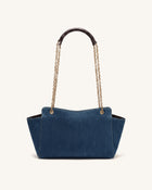 Lucia Envelope Chain Shoulder Bag - Blue Denim