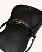 Arla Large Hobo Bag - Black Pebbled