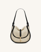Arla Small Hobo Bag - Black Canvas