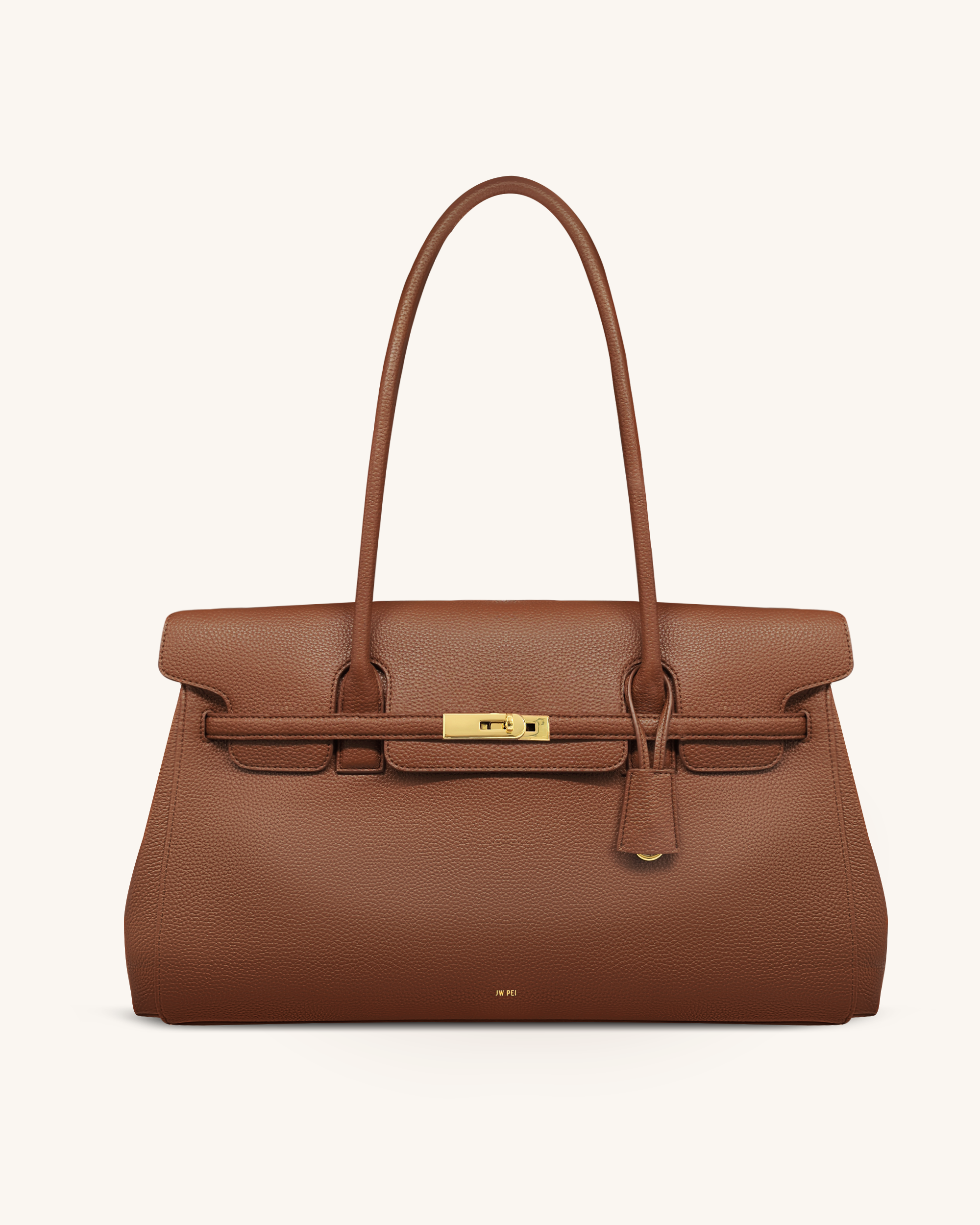 Yara Large Shoulder Bag - Saddle Brown