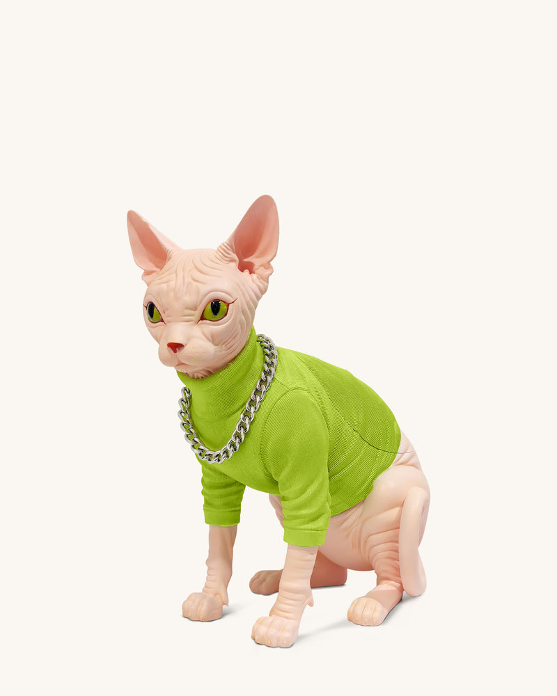 Sadie Cat Clutch - Green/Pink