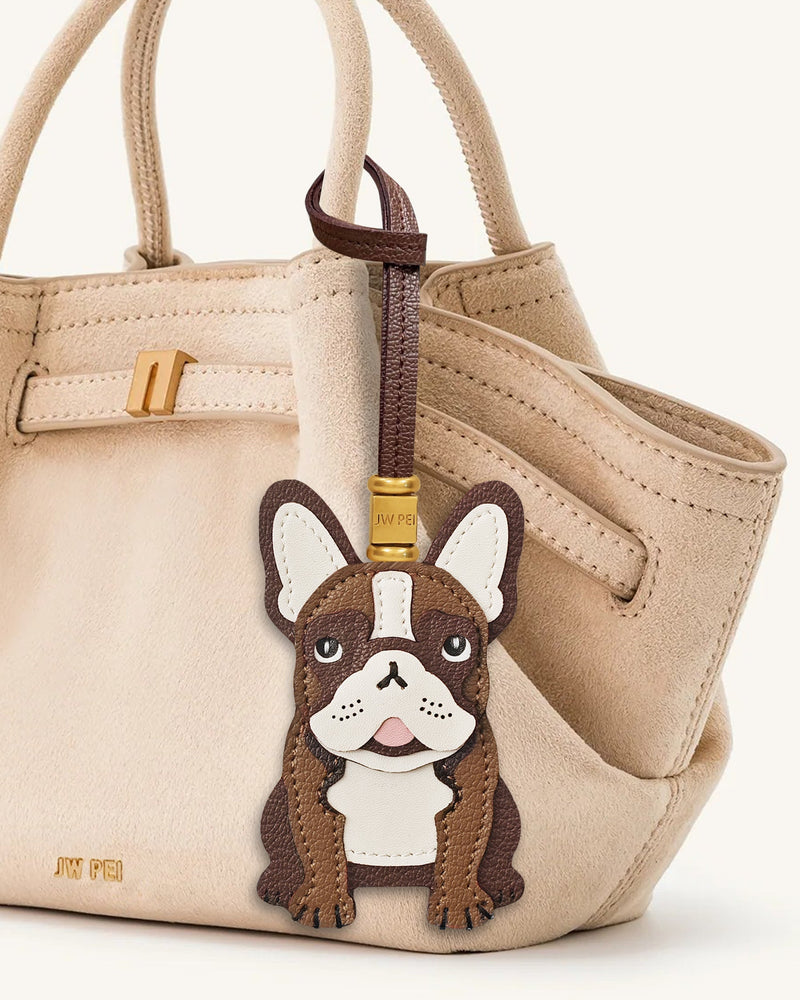 French Bulldog Bag Charm - Brown