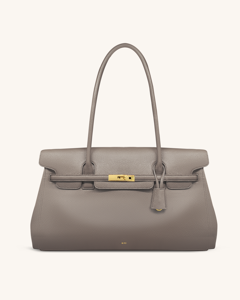 Yara Large Shoulder Bag - Taupe