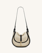 Arla Small Hobo Bag - Black Canvas