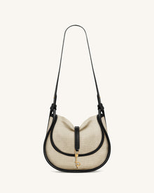 Arla Small Hobo Bag - Black Canvas