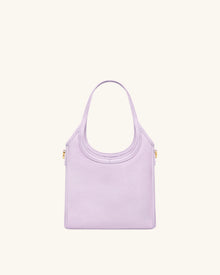 Brooke Mini Belted Embellished Orchid Beaded Top Handle Bag - Lavender