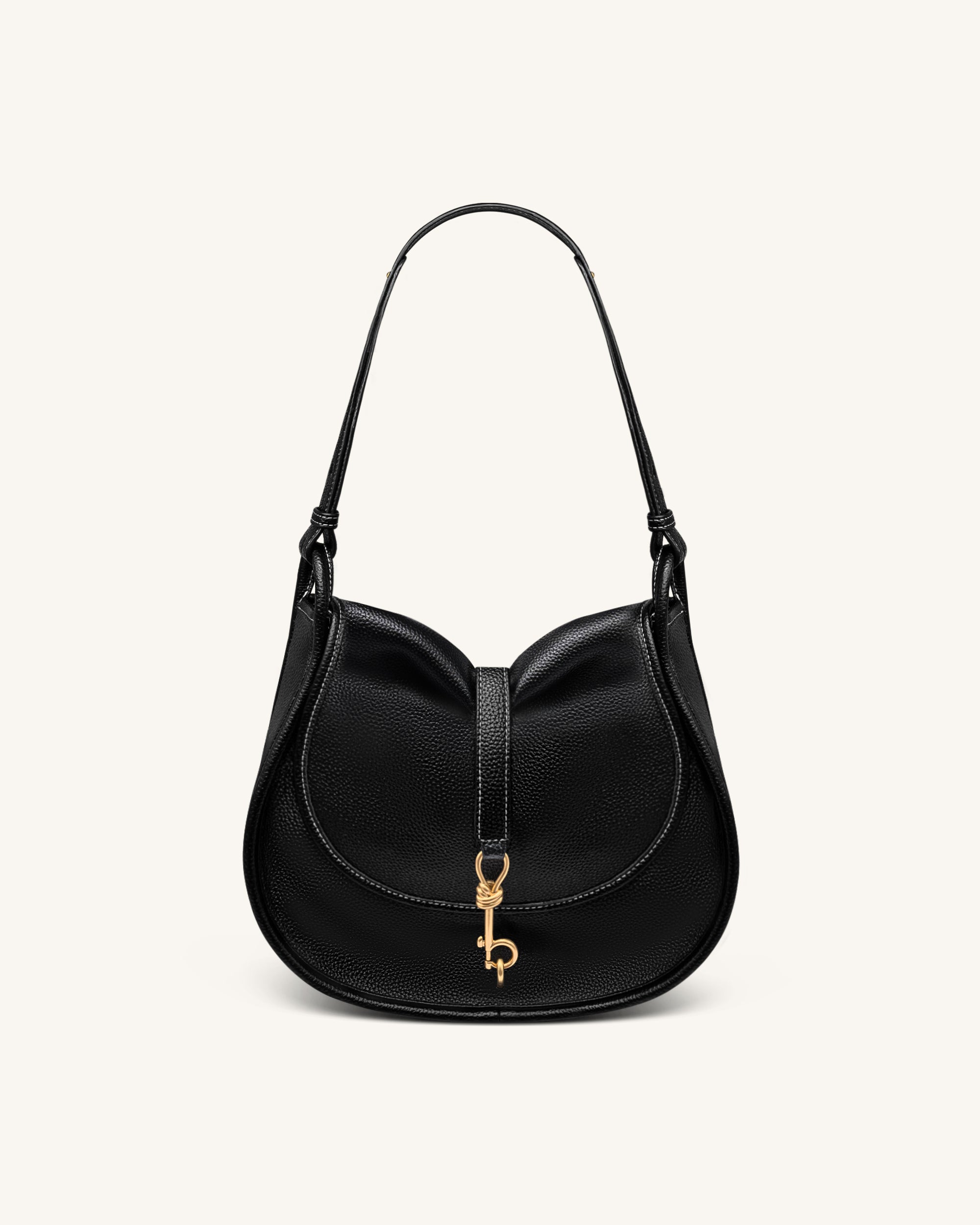 Arla Small Arla Small Hobo Bag - Black Pebbled | JW PEI