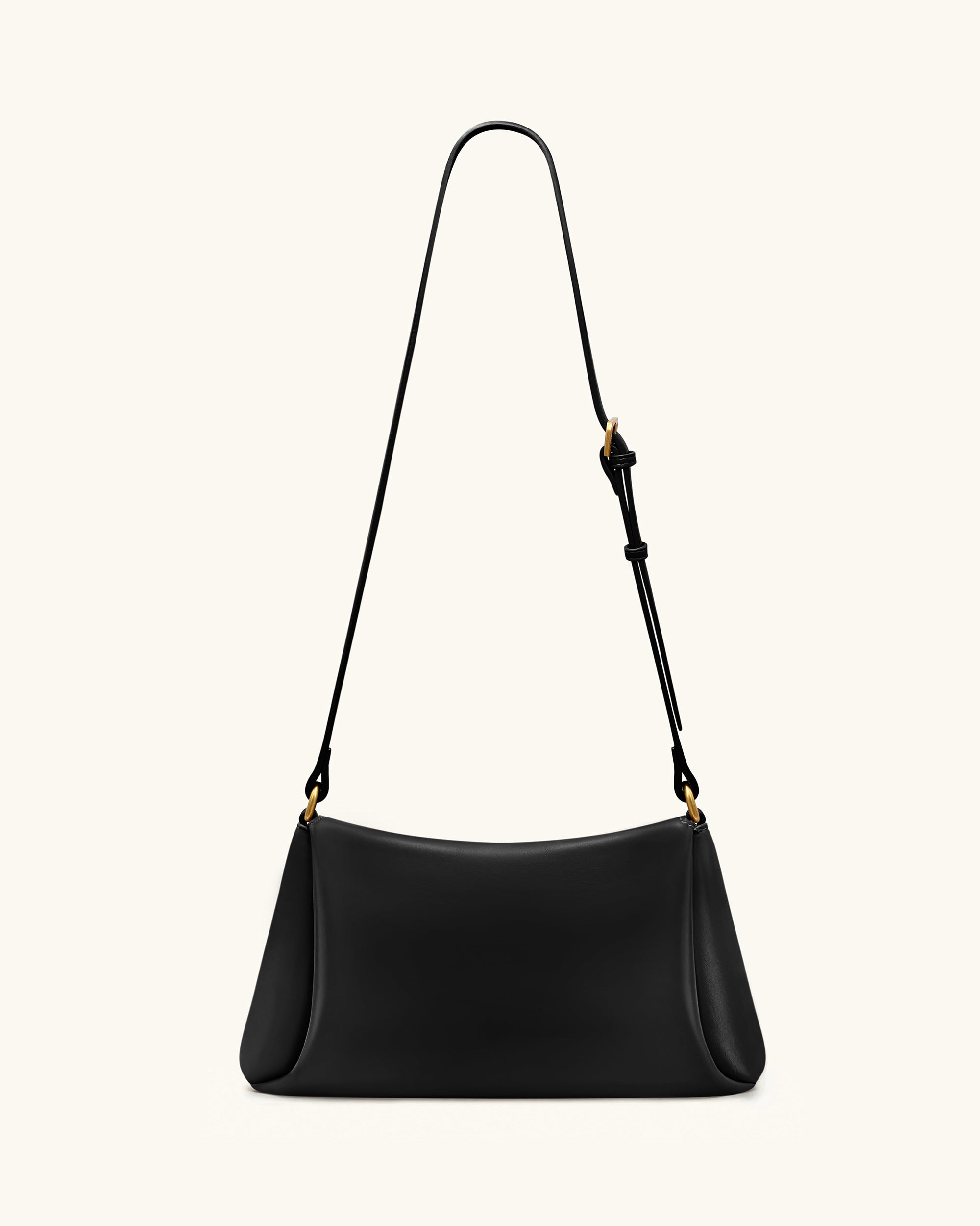 Greta Twist-Lock Crossbody Bag - Black
