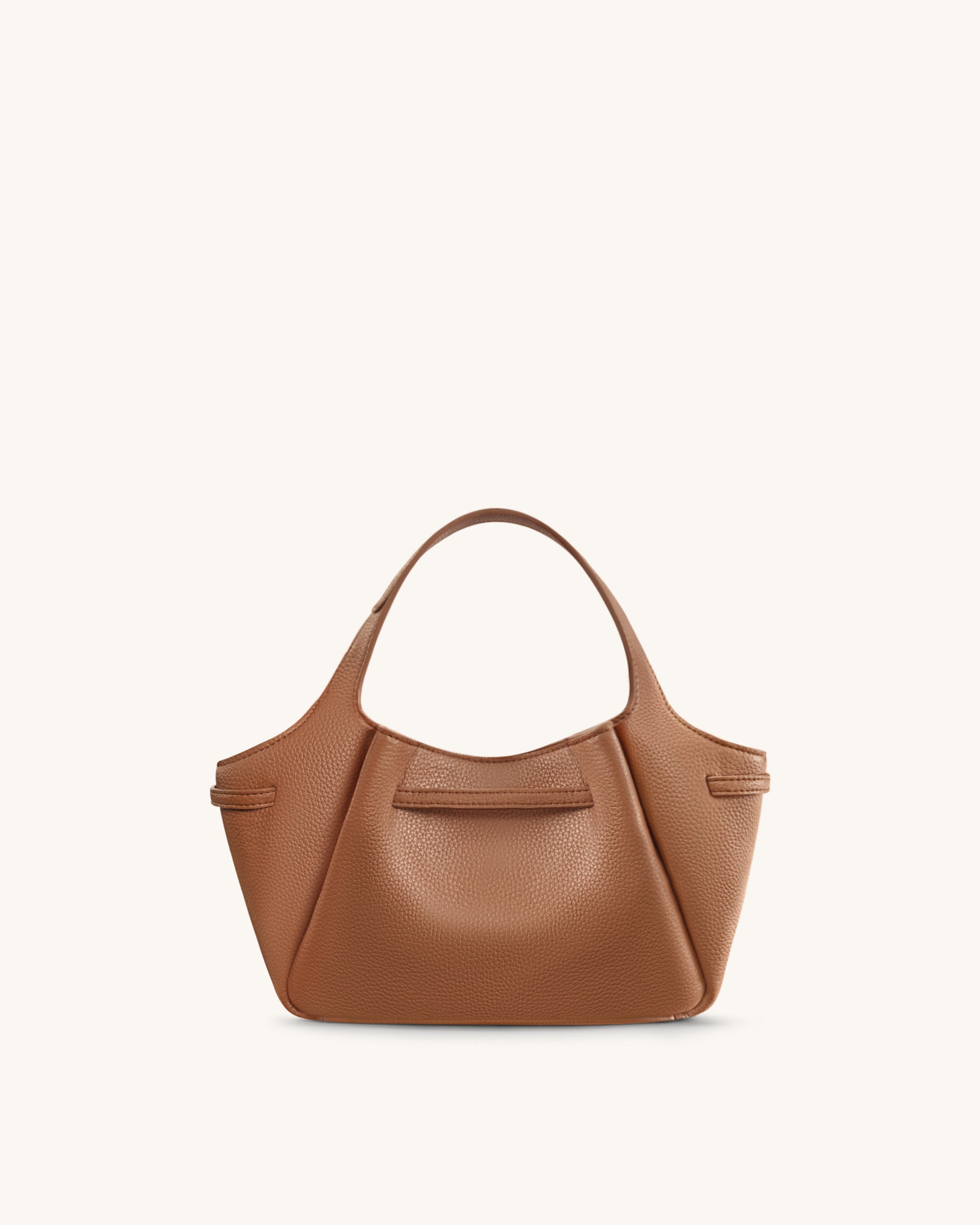 Mabel Soft Bow Tote Bag - Caramel Brown