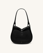 Arla Small Hobo Bag - Black Pebbled