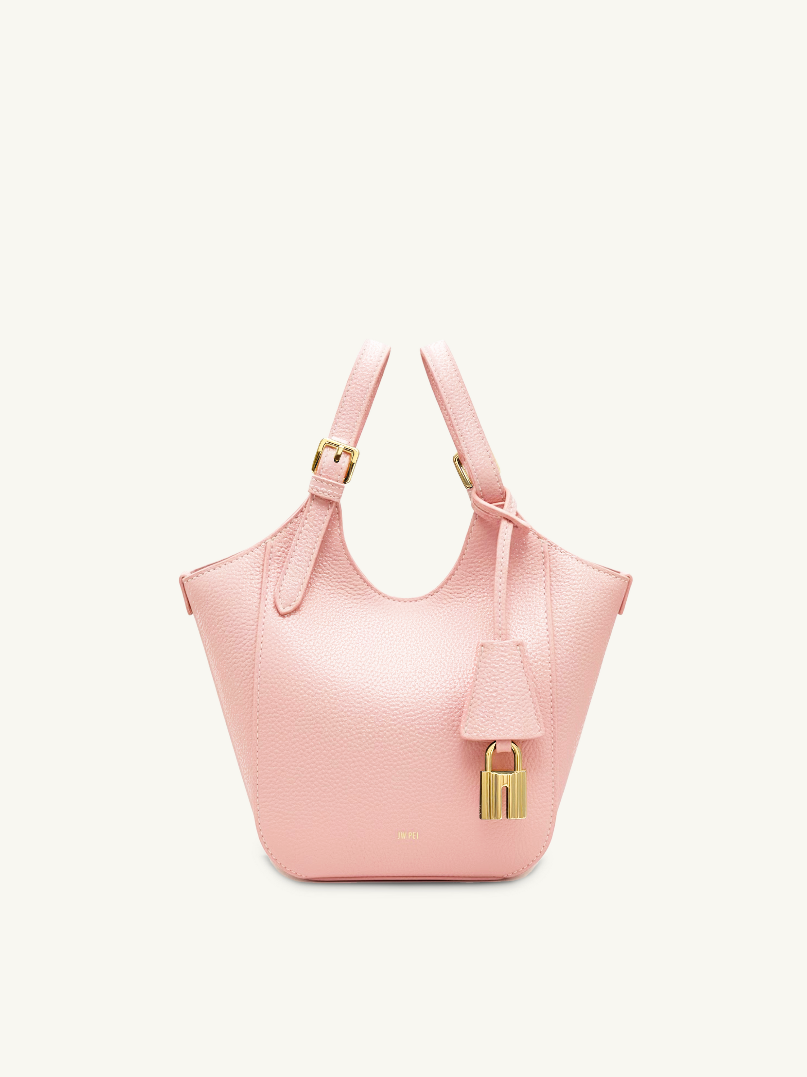 Ines Padlock Tote Bag - Light Pink
