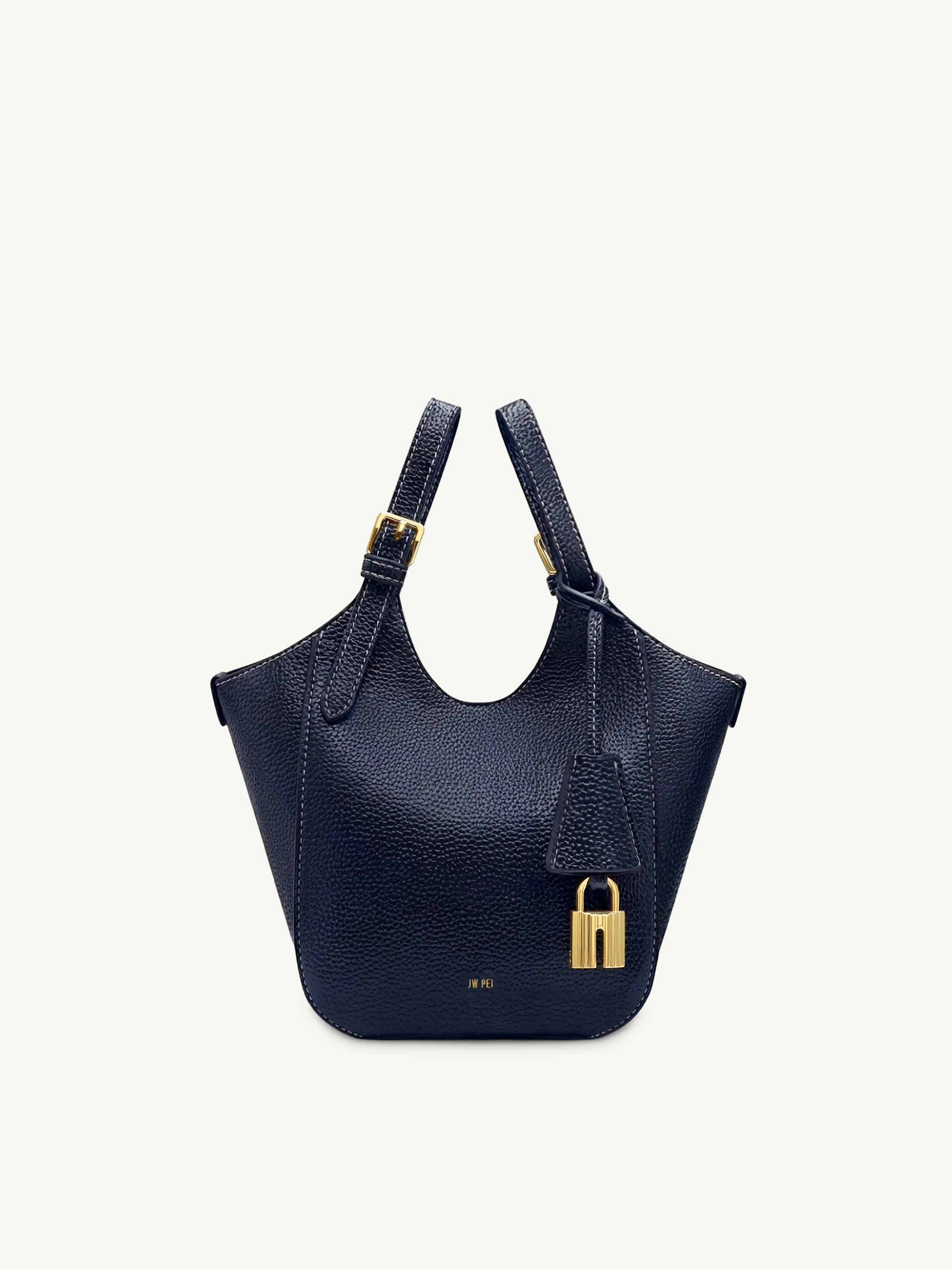 Ines Padlock Tote Bag - Navy