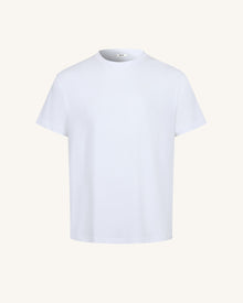 The Ethereal Crystal Blue Butterfly Back Tee - White