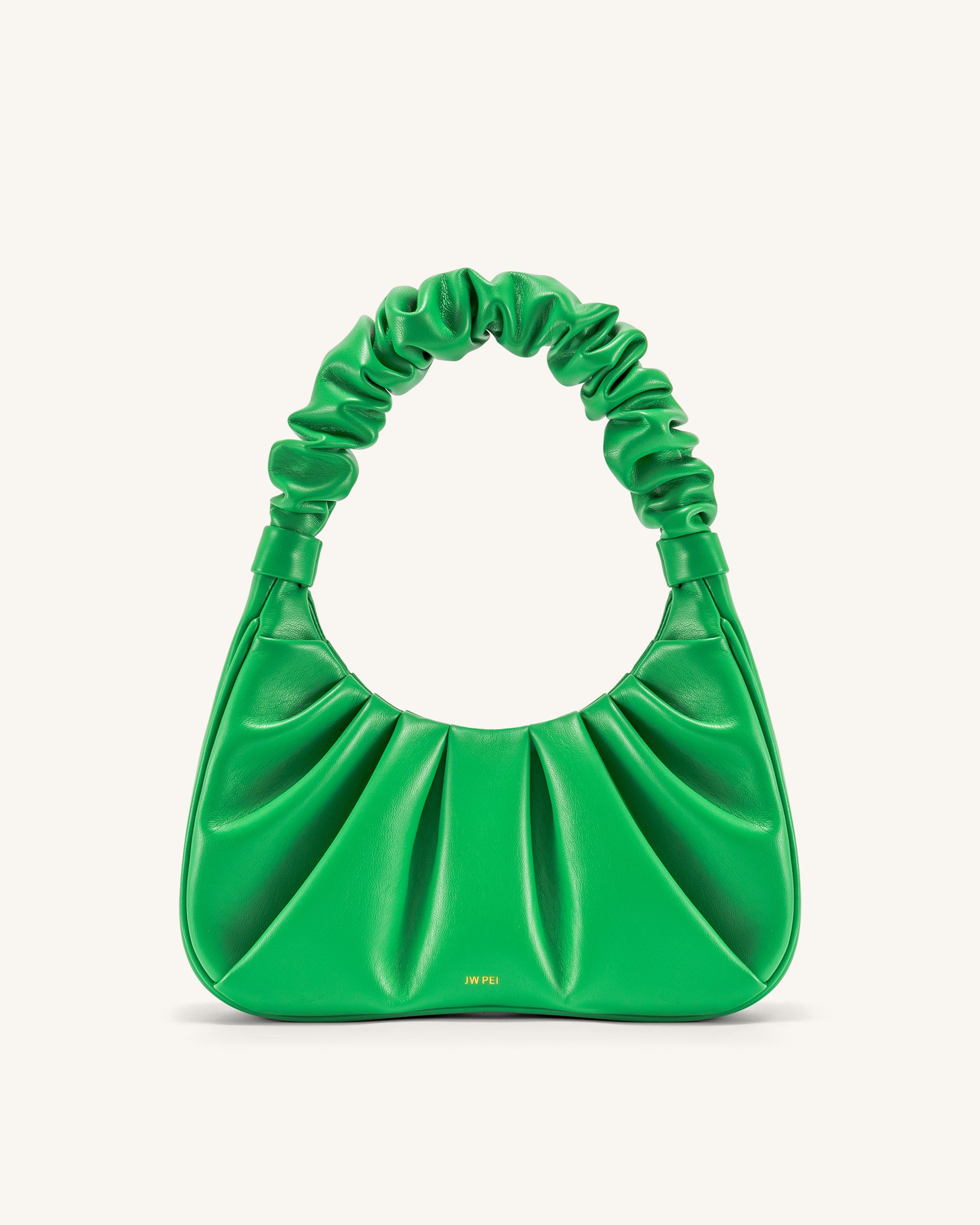 Buy Haute Sauce Women Green Textured Half Moon Hobo Bag Online