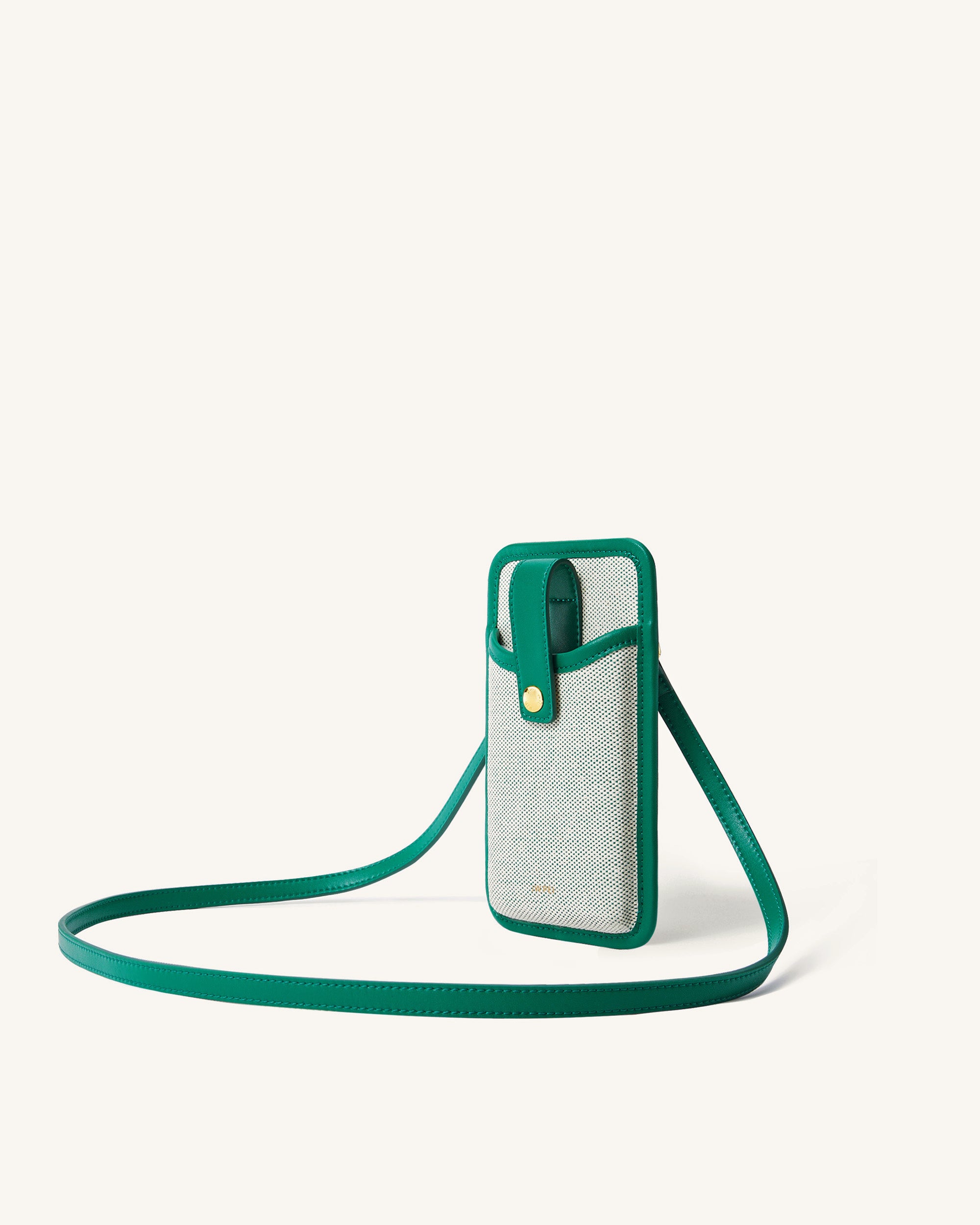 Aylin Canvas Phone Bag - Dark Green | JW PEI