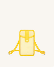 Aylin Canvas Phone Bag - Yellow