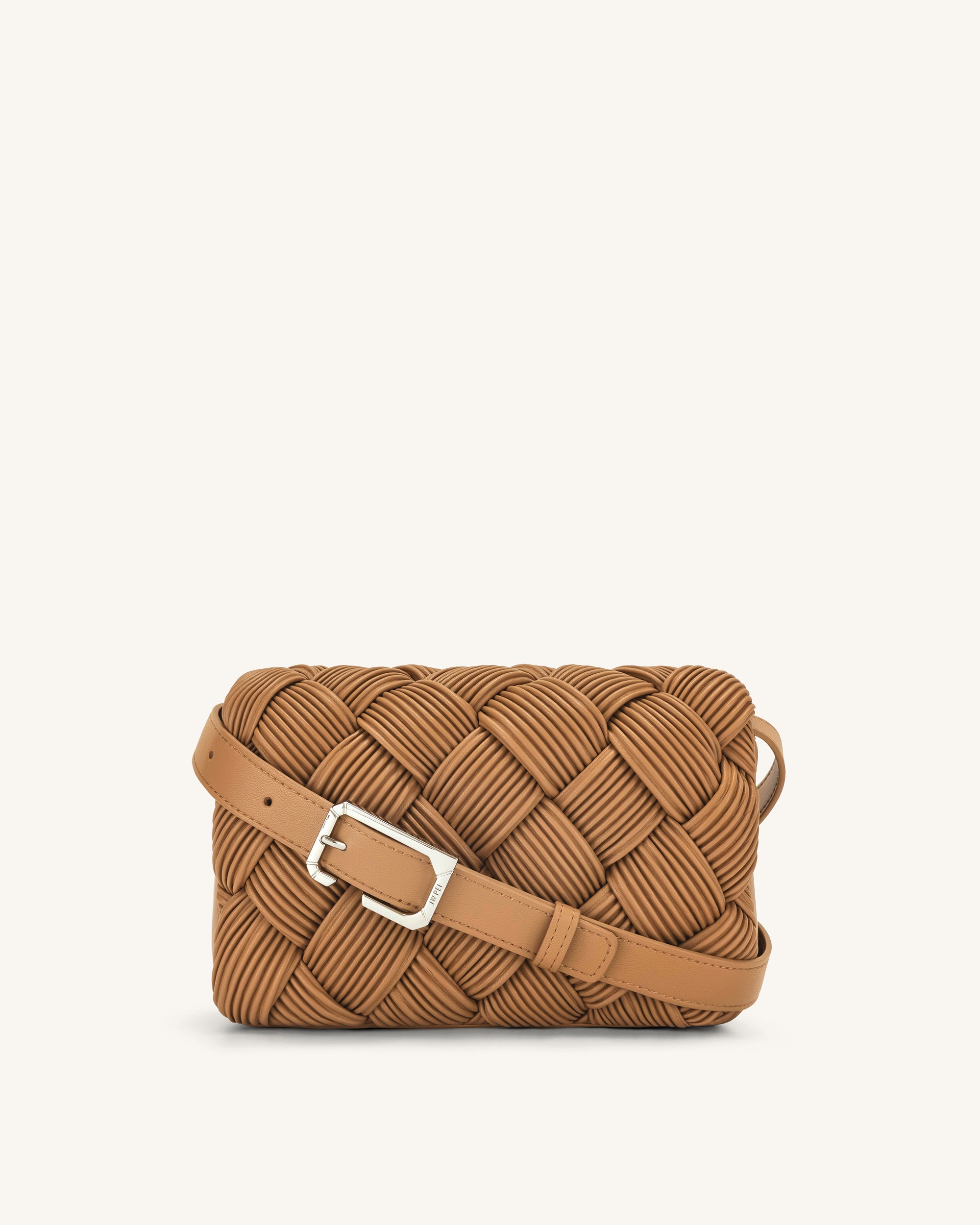 Maze Crossbody Bag - Brown