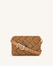 Maze Crossbody Bag - Brown