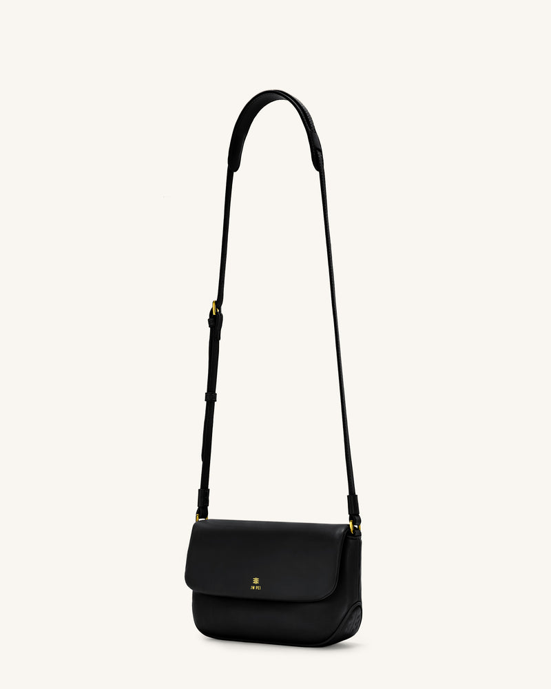 Debby Flap Crossbody  Bag - Black