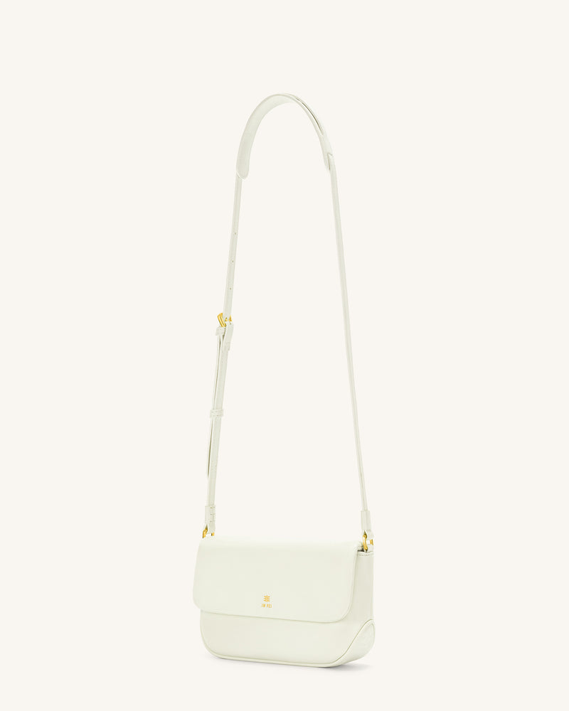 Debby Flap Crossbody  Bag - White