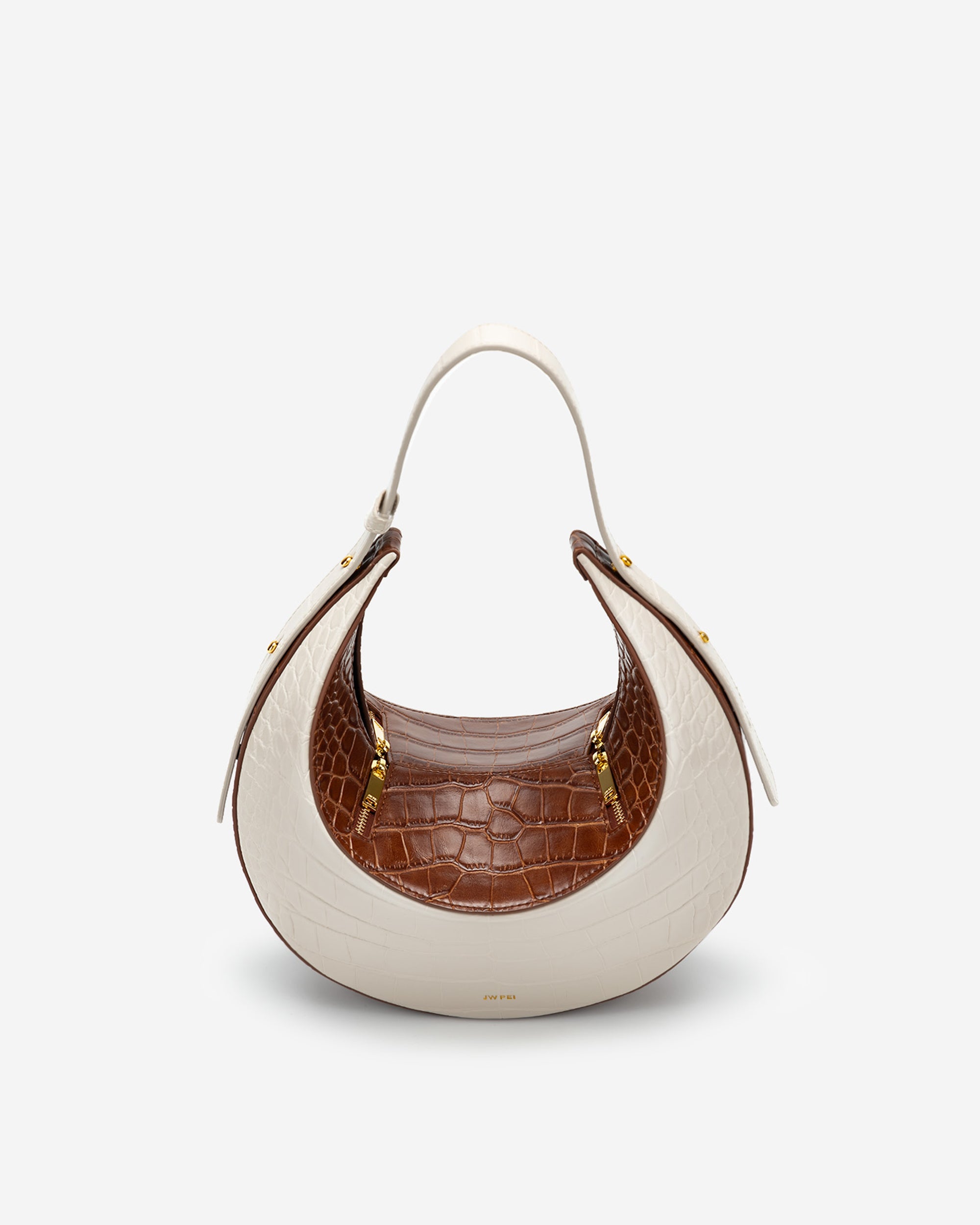 Rantan Bag - Beige & Brown Croc