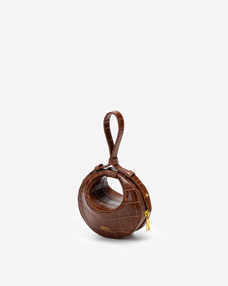 Rantan Super Mini Bag - Brown Croc