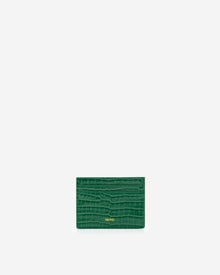 The Card Holder - Green Croc