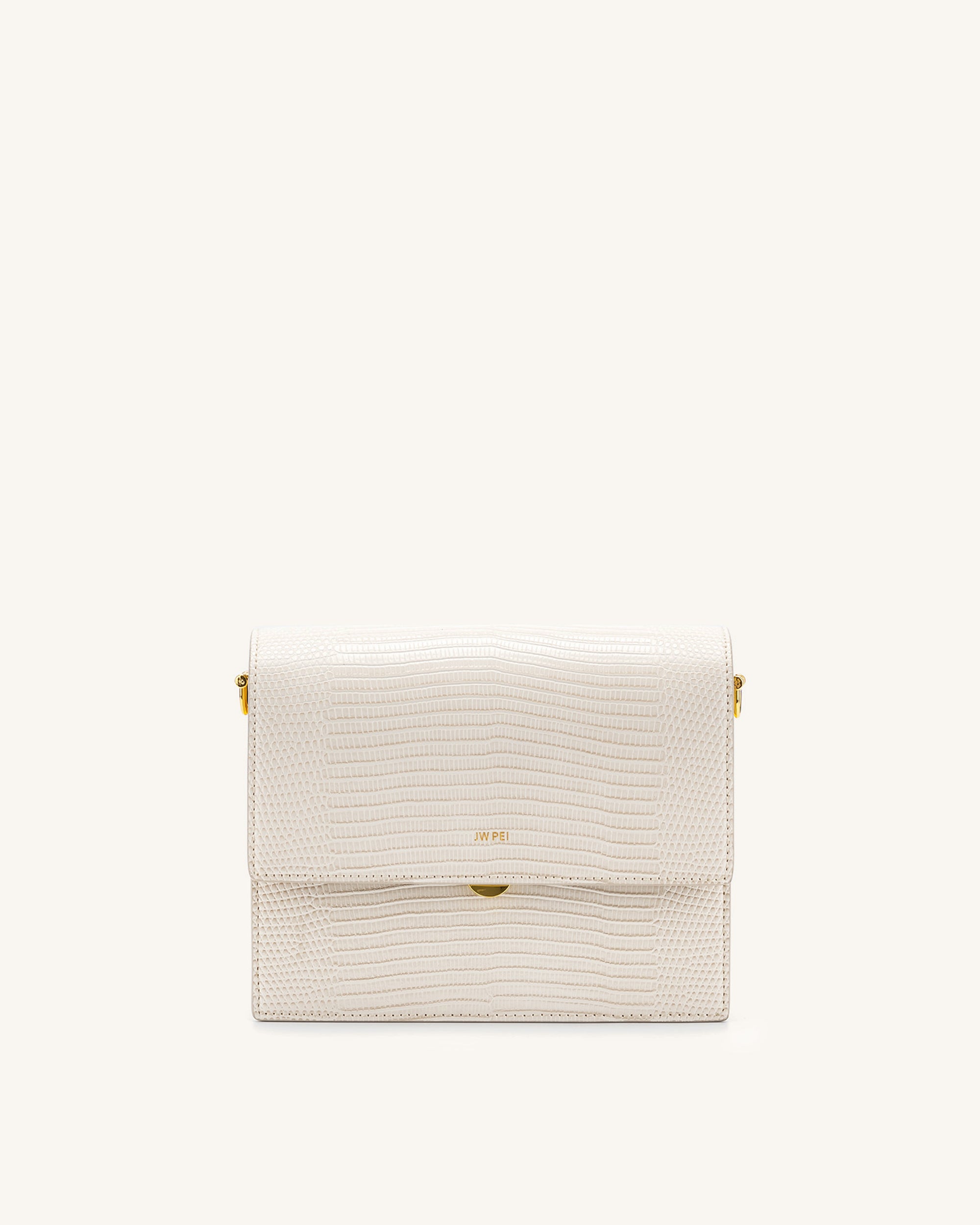 Fashion Mini Flap Bag Purses Ivory Lizard JW PEI Official Shop