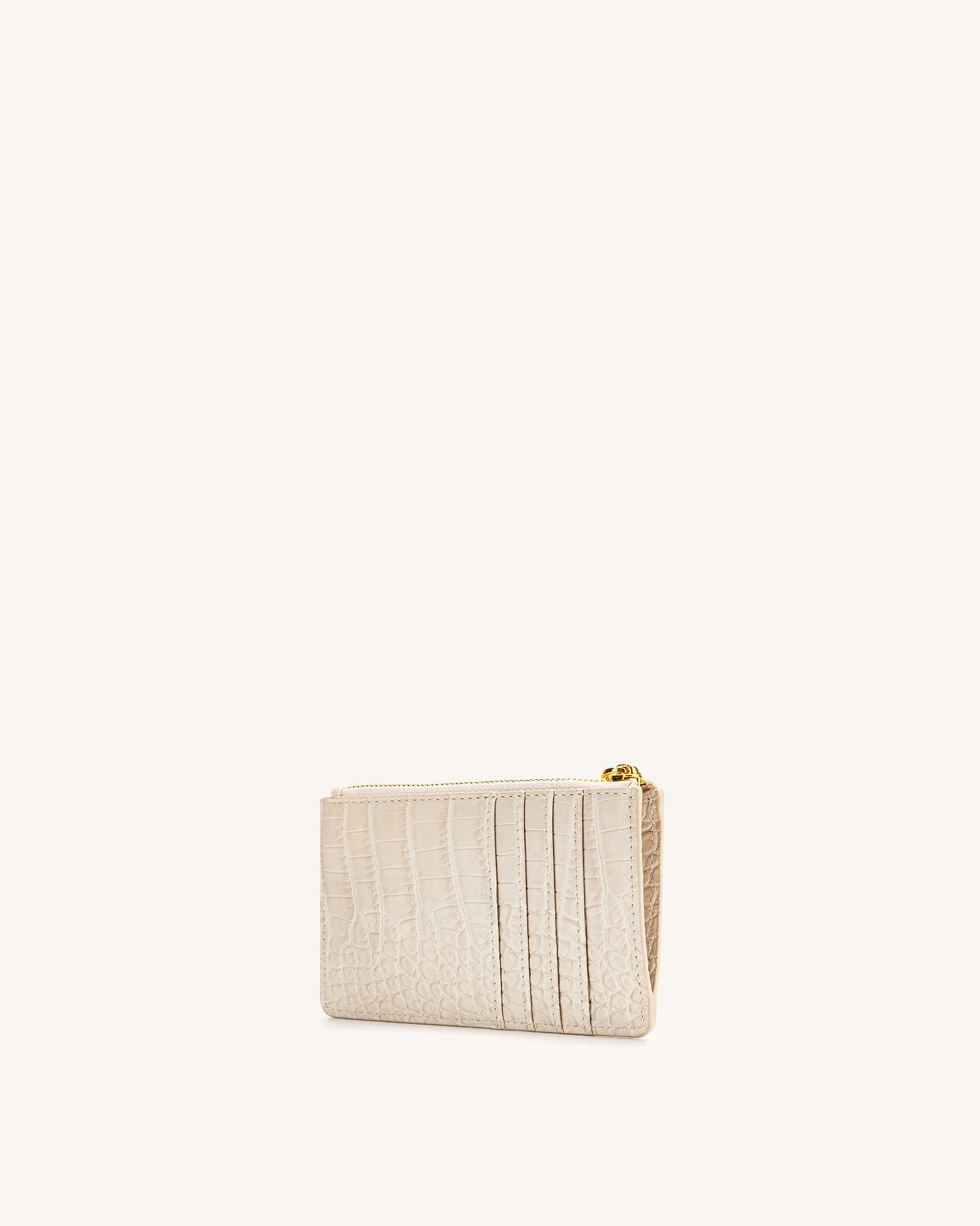 Women's Zipped Card Holder - Vegan Leather - JW PEI