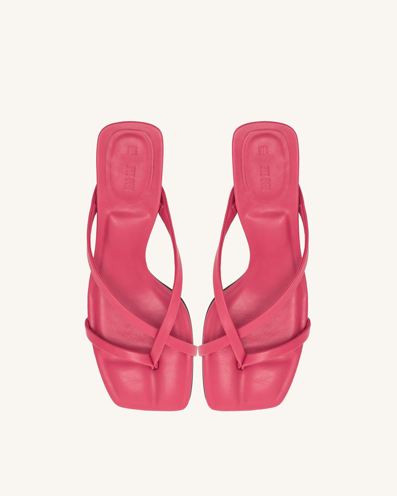 Maeve Strappy Mule - Rose Red